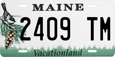 ME license plate 2409TM