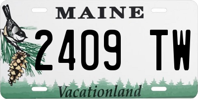 ME license plate 2409TW