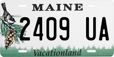 ME license plate 2409UA