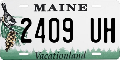 ME license plate 2409UH