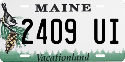 ME license plate 2409UI
