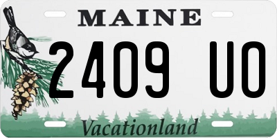 ME license plate 2409UO