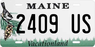 ME license plate 2409US