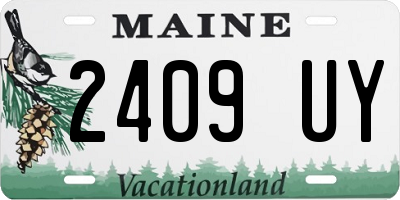 ME license plate 2409UY
