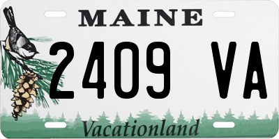 ME license plate 2409VA