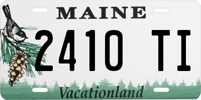 ME license plate 2410TI