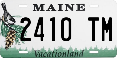 ME license plate 2410TM