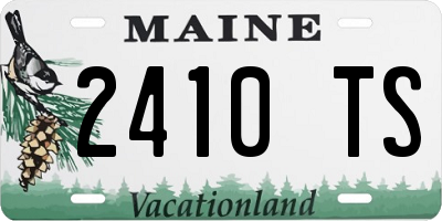 ME license plate 2410TS