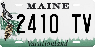 ME license plate 2410TV