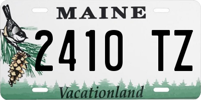ME license plate 2410TZ