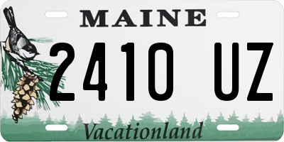 ME license plate 2410UZ