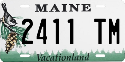 ME license plate 2411TM
