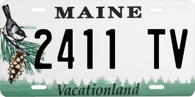 ME license plate 2411TV