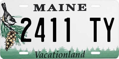 ME license plate 2411TY