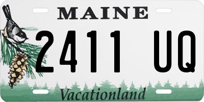 ME license plate 2411UQ