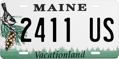 ME license plate 2411US