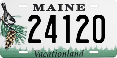 ME license plate 24120