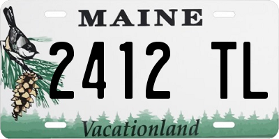 ME license plate 2412TL