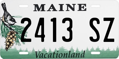 ME license plate 2413SZ