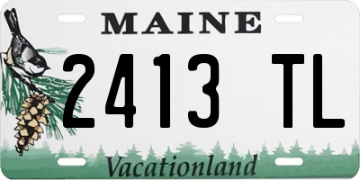 ME license plate 2413TL