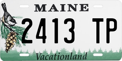 ME license plate 2413TP