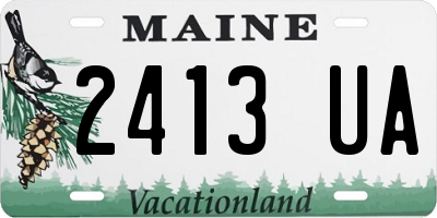 ME license plate 2413UA