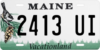ME license plate 2413UI