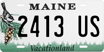 ME license plate 2413US