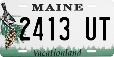 ME license plate 2413UT