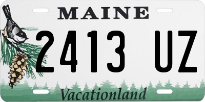 ME license plate 2413UZ