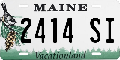 ME license plate 2414SI