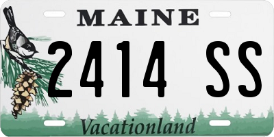ME license plate 2414SS
