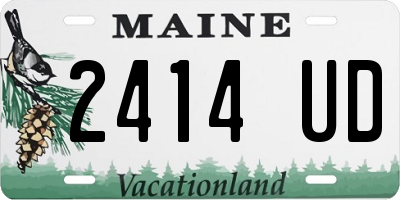 ME license plate 2414UD