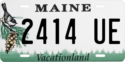 ME license plate 2414UE
