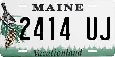 ME license plate 2414UJ