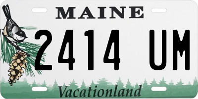 ME license plate 2414UM