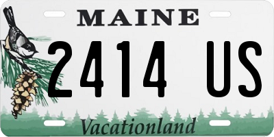 ME license plate 2414US