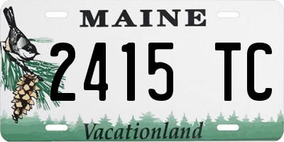 ME license plate 2415TC
