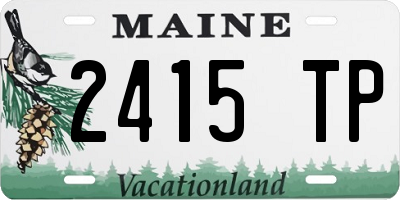ME license plate 2415TP