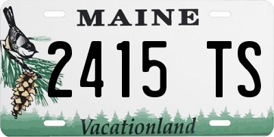 ME license plate 2415TS
