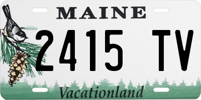 ME license plate 2415TV
