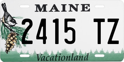 ME license plate 2415TZ
