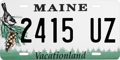 ME license plate 2415UZ