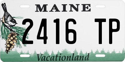 ME license plate 2416TP