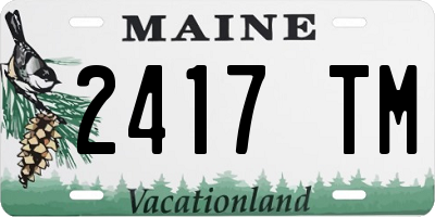 ME license plate 2417TM