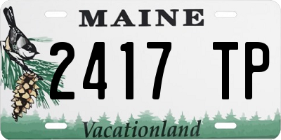 ME license plate 2417TP