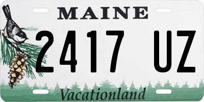 ME license plate 2417UZ