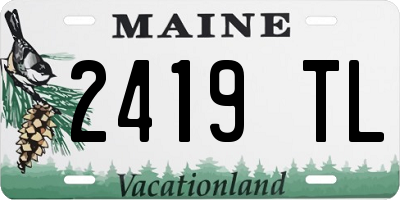 ME license plate 2419TL