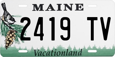 ME license plate 2419TV