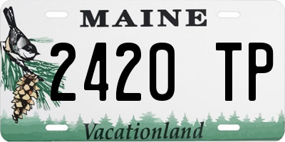 ME license plate 2420TP
